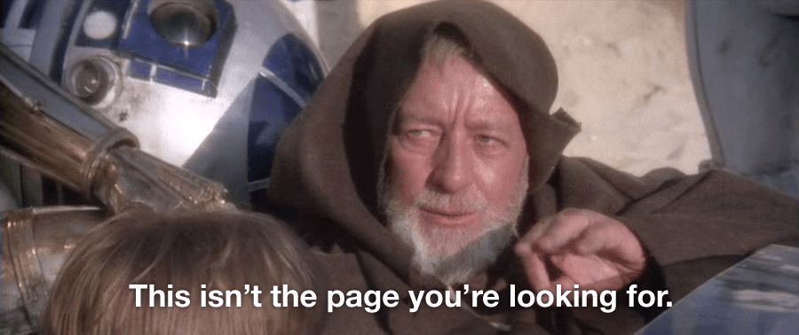 This isn't the page you're looking for.